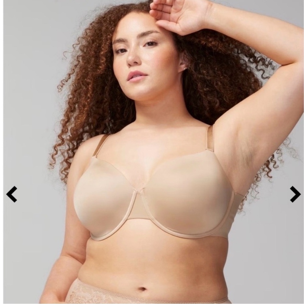 SOMA vanishing back perfect coverage bra size 36DDD tan nude neutral comfortable